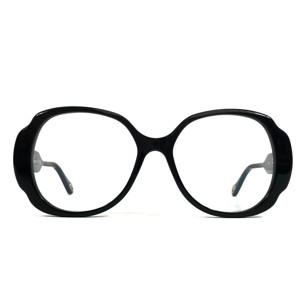 Chloe Sunglasses CH0196S 001 Shiny Black Oversized Purple Photochromic 53-16-140